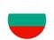 Round flag of Bulgaria