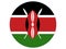 Round Flag of Kenya