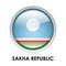 Round flag of Sakha Republic