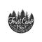 Round Forest Camp Vintage Emblem