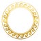 Round Frame Golden Spirals Greek Pattern
