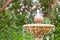 Round garden water fountain tiered