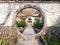 Round gate in Chinese garden