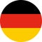 round German flag of Germany