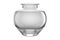 Round Glass Vase On Isolated Tansparent Background, Png. Generative AI