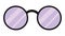 Round glasses icon animation