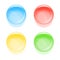 Round glassy buttons