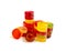 Round Gummy Candy Pile Isolated, Chewing Colorful Marmalade Pills, Jelly Gumdrops Heap, Gelatin Candies