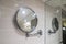 Round hanging mirror in toilet for women make up