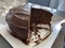 Round Homemade Chocolate Layer Cake