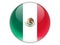 Round icon with flag of mexico