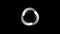 Round icon for joining download downloads. Three semicircles with a gradient. Alpha channel.