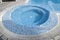 Round jacuzzi in the outdoor pool