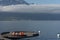 Round jetty on Lake Geneva