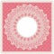 Round lace doily background