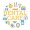 Round linear concept of DENTAL CARE
