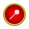 Round lollipop icon in simple style