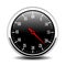 Round metal time counter vector icon