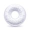 Round mint white hard candy realistic illustration.