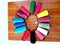 Round Multi Colored Sewing Nylon Thread on Table