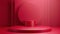 Round Object on Pink Surface