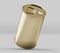 Round Olive Oil Tin Can Mockup, Golden Liquid Container, 3d Rendered isolated on light background