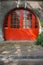 Round Orange Door in Amsterdam