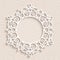 Round paper lace frame