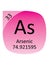 Round Periodic Table Element Symbol of Arsenic