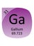Round Periodic Table Element Symbol of Gallium