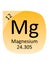 Round Periodic Table Element Symbol of Magnesium