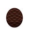 Round pine cone icon, isometric style