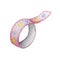 Round pink decorative tape