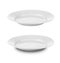 Round plate or dish isolated with clipping path