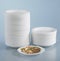 Round polystyrene plates