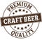 round premium craft beer stamp