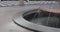 Round public fountain