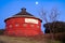 Round red barn