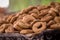 Round and savory pretzel, crispy dough, Middle Eastern Arab style, coated with sesame seeds