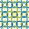 Round shapes lattice seamless pattern.