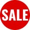 Round sign of sale. Trade, discounts, online shopping, sticker, tags and banners.