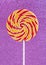 Round spiral lollipop