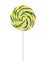 Round spiral lollipop isolated