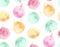 Round spot color seamless pattern.