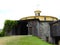 Round Stone Barn wagon entrance at Shaker Village