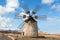 Round stone windmill near Tefia on Fuerteventura