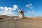 Round stone windmill near Tefia on Fuerteventura,