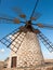 Round stone windmill near Tefia on Fuerteventura, Canary Islands