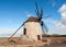 Round stone windmill near Tefia on Fuerteventura, Canary Islands,