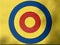 round target on yellow background